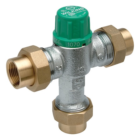 Wilkins Mixing Valve, Low Lead Bronze, 145 psi 12-ZW1070XL