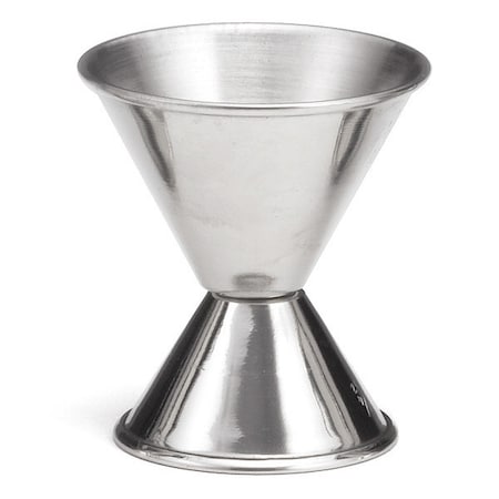 Tablecraft Jigger W/Capacity Stmpng, SS, .75OZ/1.5OZ 1204