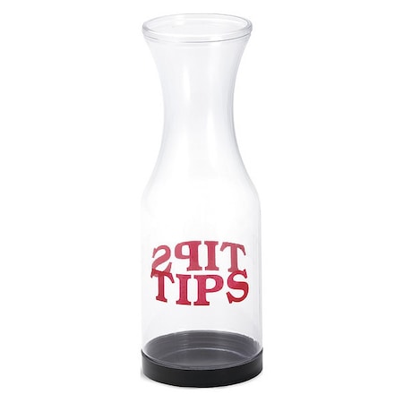 Tablecraft Tip Carafe, SAN, Twist-Off Bottom, 11" 812