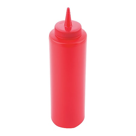 Tablecraft Ketchup Sqz Bottle, 38mm, Red, 12OZ, PK12 112K