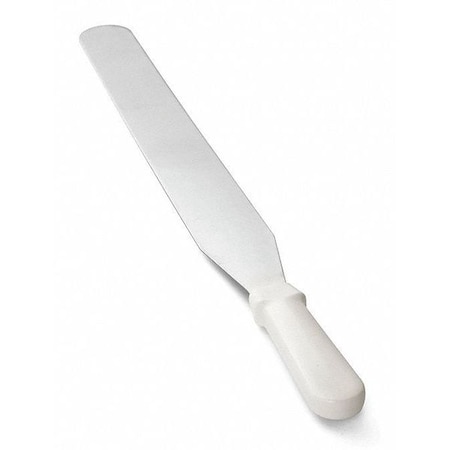 Tablecraft Icing Spatula, SS, Wht Plst Handle, 14" 4214