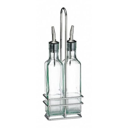 Tablecraft Prima Olive Oil/Vinegar Bottle Set, SS H9085N