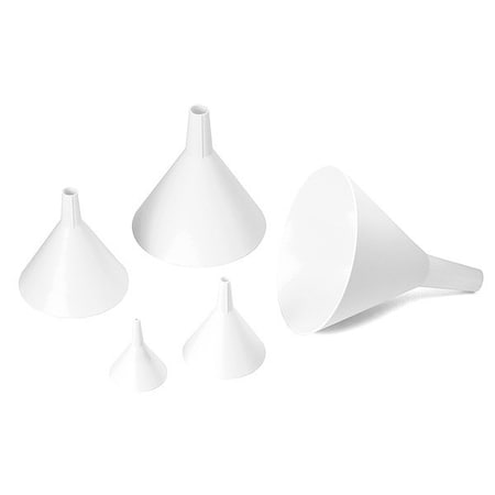 Tablecraft Wht Plst Funnel Set, 2, 3, 4, 5, 6" Dia 5