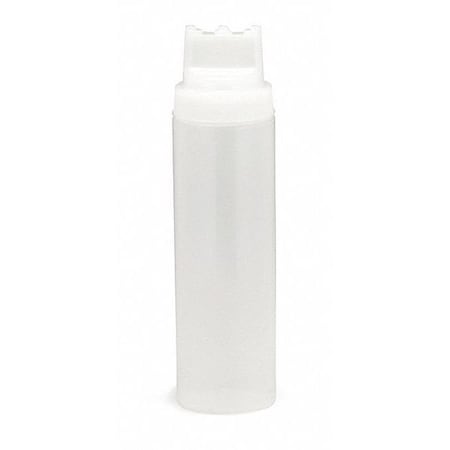 Tablecraft Sqz Bottle Clr, 3 Tiptop, 63mm, 24OZ, PK12 12463C3
