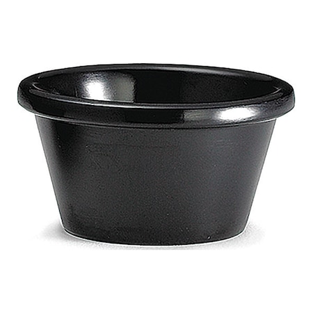 Tablecraft Plain Ramekin, Melamine, Black, 3 OZ RAM3BK