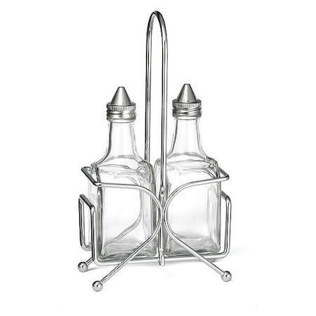 Tablecraft Olive Oil/Vinegar Set, Chrm Pltd, 6OZ, 3PCS H600N2