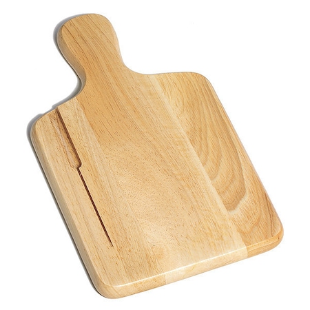 Tablecraft Bread Board, Nat Wood, 13"X7.5", Knife Slot 79K