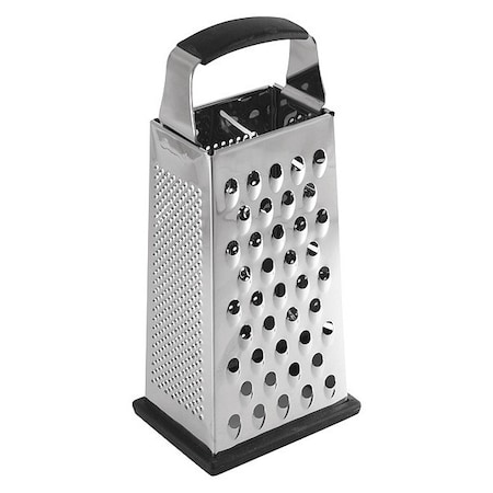 Tablecraft Large Box Grater, 4Side, SS, Non-Slp Grp, 9" SG205BH