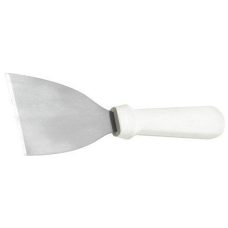 Tablecraft Scraper, 3" Blade, SS, Wht Plst Hndl, 9.5" 253W
