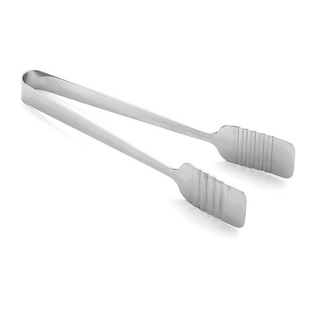 Tablecraft Stainless Steel Flat Tongs, 9.5" 4407