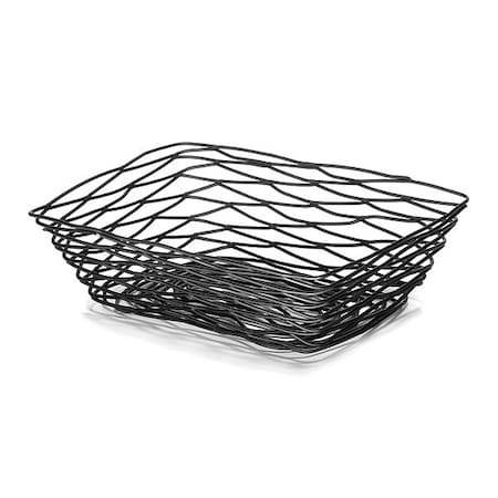 Tablecraft Artisan Rect Basket, Blk, 12"X9"X3.5" BK17212