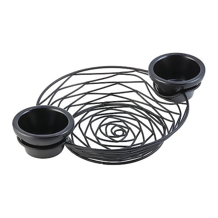 Tablecraft Artsan Rnd Basket W/Rmkn Hldr, 11"X8"X2" BK171182