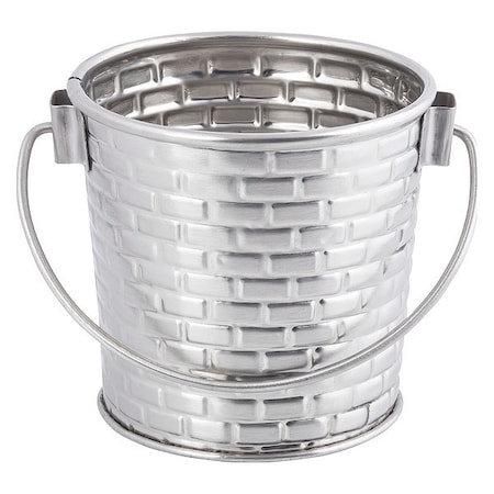 Tablecraft Brkhse Coll, Rnd Pail W/Hndl, 3.1"X3.25" GTSS33