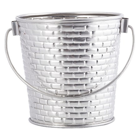 Tablecraft Brkhse Coll, Rnd Pail W/Hndl, 4.1"X3.75" GTSS44