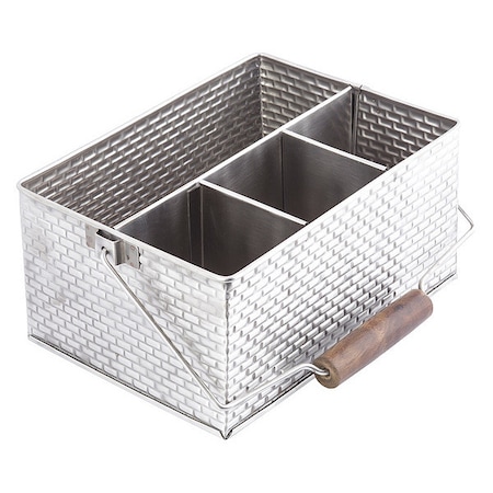 Tablecraft Brkhse Fltwre Caddy, SS, 10.8"X8.5"X4.8" GPSSCADDY