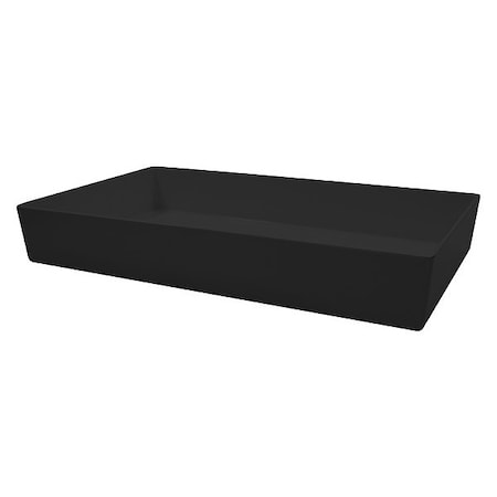 Tablecraft Straight Sided Bowl, Blk, 20"X12"X3" M4033BK