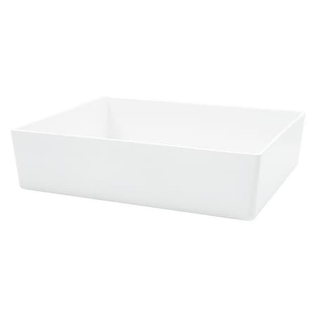 Tablecraft Straight Sided Bowl, Wht, 12"X10"X3" M4005WH