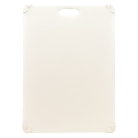 Tablecraft Grippy Cutting Board, White, 18"X2"4"X.5" CBG1824AWH