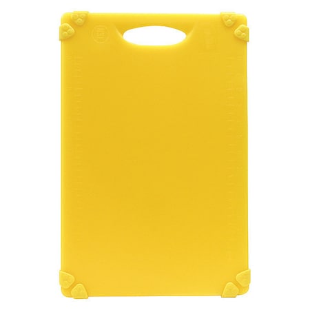 Tablecraft Grippy Cutting Board, Yellow, 12"X18"X.5" CBG1218AYL