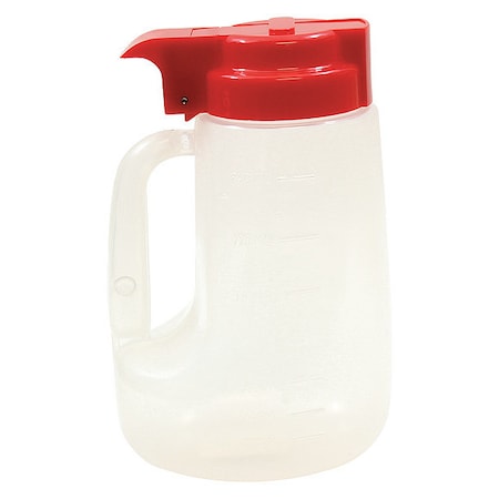 Tablecraft Option Dspnsr, Clrfd Pp, Plst Red Top, 32OZ PP32R