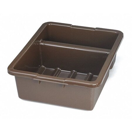 Tablecraft Hd Div Bus Tub/Tote Box, 22"X16"X7, Brn 1547BR