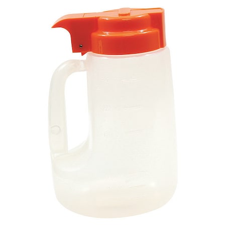 Tablecraft Option Dspnsr, Cpp, Plst Orange Top, 32 OZ PP32X