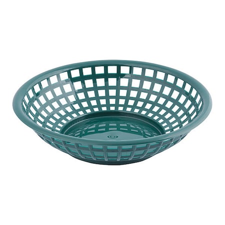 Tablecraft Rnd Serving Basket, 8"X2", Forest Grn, PK12 1075FG