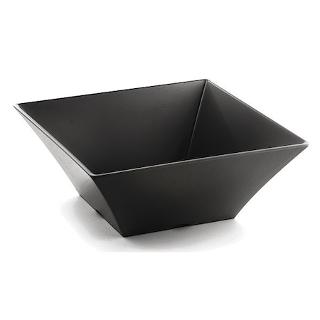 Tablecraft Square Bowl, Black, 12.25"X12.25"X5" BKMB125