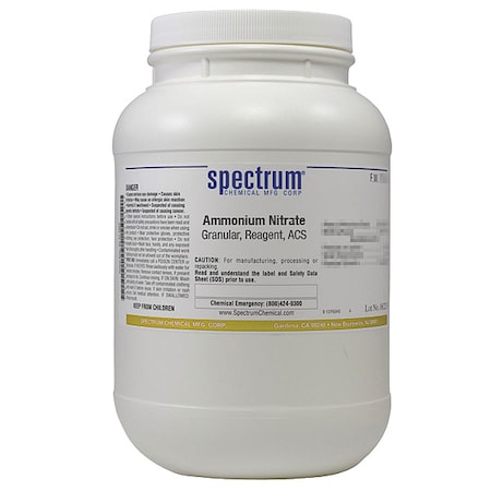 Spectrum Chemical Ammnm Ntrt, Grnlr, Rgnt, ACS, 2.5kg A1215-2.5KG