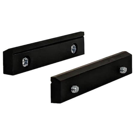 Panavise Repl Grooved Jaws, Bench Vise, Nylon, Black 344