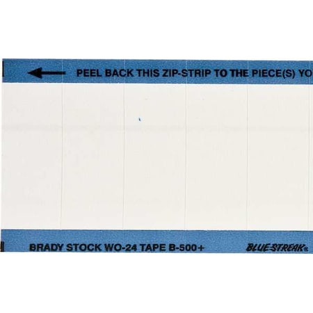 Brady Write-On Blank Labels .625 in H x, PK 25 WO-24-PK