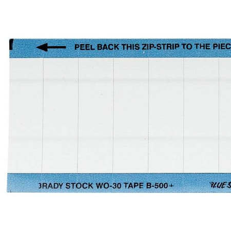 Brady InspectionLabel, White, VinylCloth, PK25 WO-30-PK