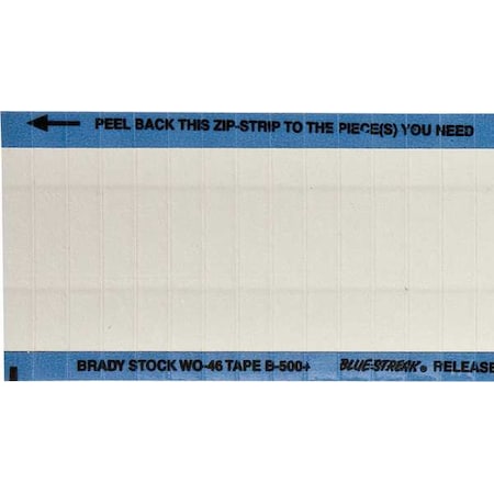 Brady Write-On Blank Labels 0.25 in H x, PK 25, WO-46-PK WO-46-PK