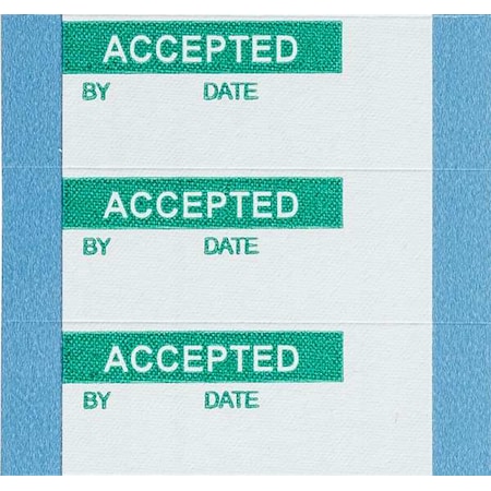 Brady Quality Control Labels 0.625" H x, PK 25, WO-2-PK WO-2-PK