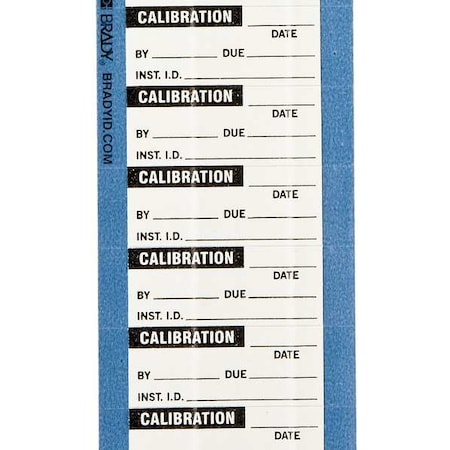 Brady InspectionLabel, Black/White, PK25 WO-64-PK