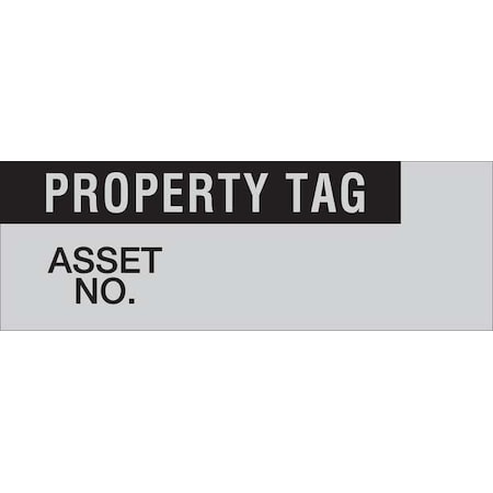 Brady Property Tag Labels 0.5" H x 1.5", PK 25 WOAF-29-PK