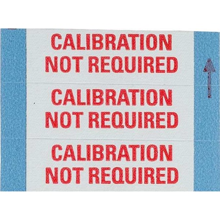 Brady CalibrationLabel, Red/Silver, PK25 WOAF-53-PK