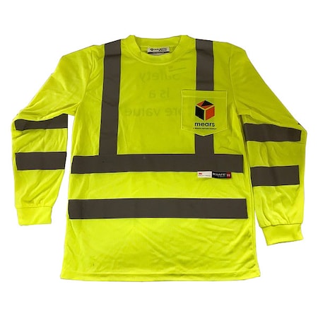 Majestic Glove Long Sleeve Hi-Vis Reflective, 3, R, Polyester, Yellow, 5XL 75-5355-GRA SS20-5XL