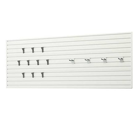 Flow Wall Hook and Panel Starter Set, White FWS-4812-6WB11