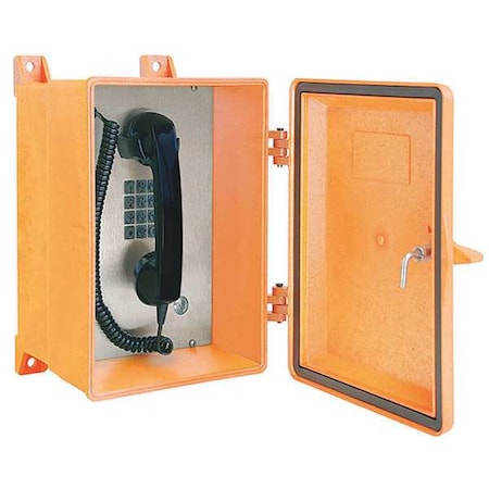 Hubbell Gai-Tronics Weatherproof Telephone, NEMA 4X, Orange 354-001OR