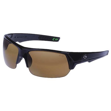 Gargoyles Polarized Safety Glasses, N/A, Brown Mirror Anti-Reflective, Scratch Resistant Lens, Polycarbonate 10700046.QTM