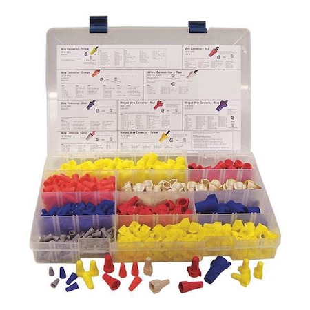 Ideal Twist-On Wire Connector, 6 AWG Max, Multicolored, Plastic Insulation, 600 V 30-2091