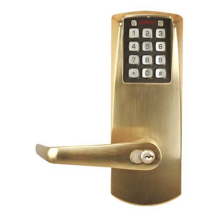 E-Plex Deadbolt Lock, For Best Core, Satin Brass E2067BLL60641