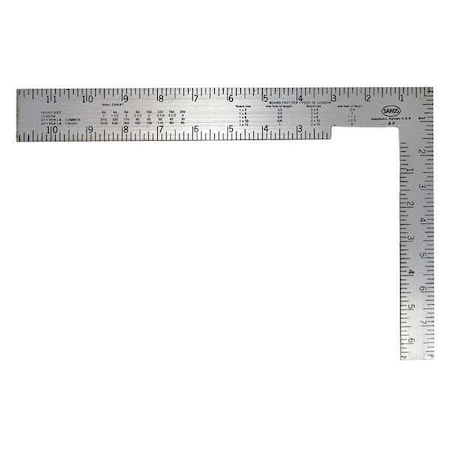 Kraft Tool Soffit Square, Steel, 8in. L x 1in. W DW242