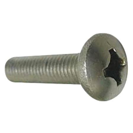 Zoro Select #2-56 x 3/16 in Slotted Round Machine Screw, Plain 18-8 Stainless Steel, 100 PK U51213.008.0018