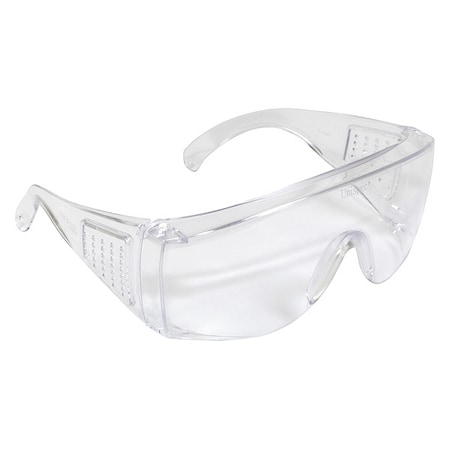 Kleenguard V10 Unispec II, Safety Glasses, Uncoated, Clear Lens, Clear Frame, Frameless 25646