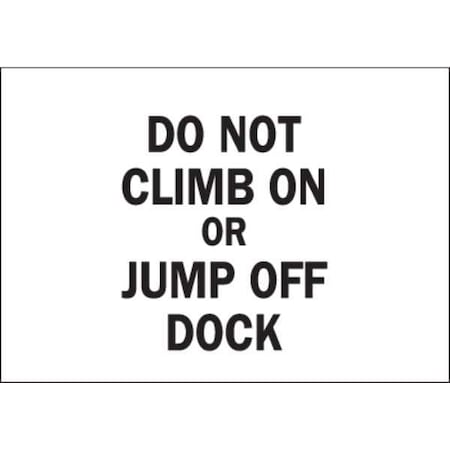 Zoro Select Safety Sign, Plastic, 14 in W x 10 in H 34GJ57