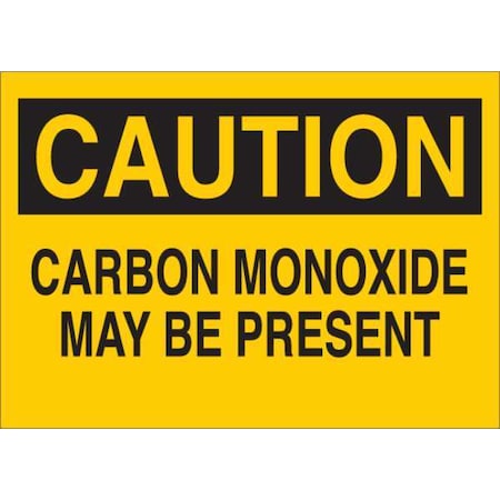 Zoro Select Caution Sign, 10 in Height, 14 in Width, Plastic, English 35FZ21