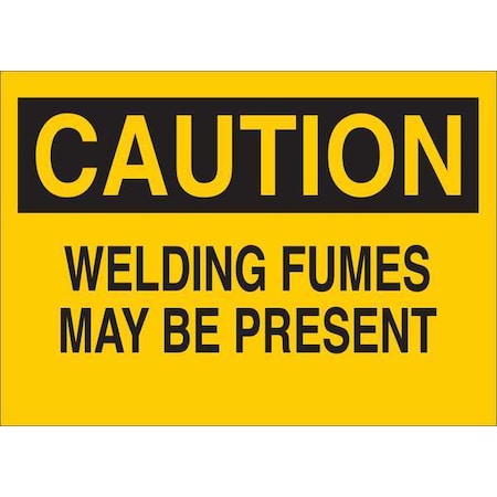 Zoro Select Caution Sign, 7 in Height, 10 in Width, Plastic, English 35GA62