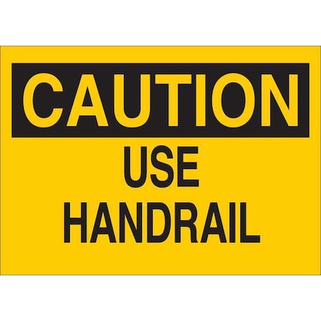 Zoro Select Caution Sign, 10 in H, 14 in W, Plastic, English, 34GJ15 34GJ15